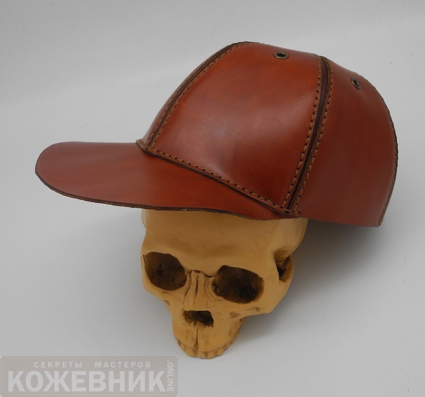 Выкройка кожаная кепка